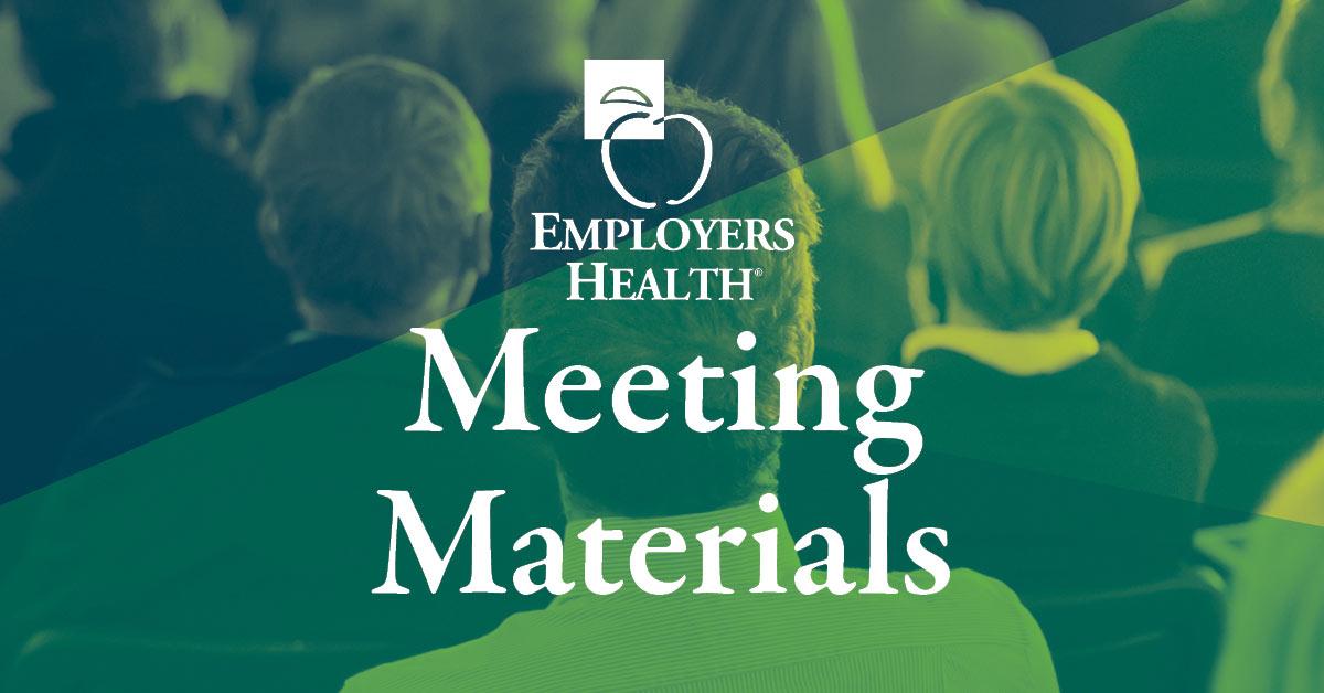 Meeting Materials Employers Health Coalition